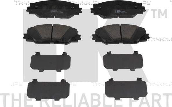 Тормозные колодки NK передние для Toyota RAV4 IV (CA40) 2012-2019. Артикул 224575