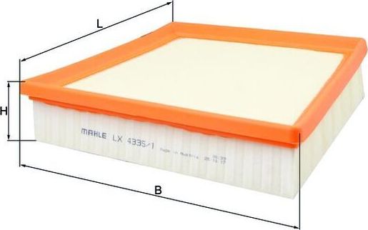 Воздушный фильтр Mahle-Knecht. Артикул LX 4335/1