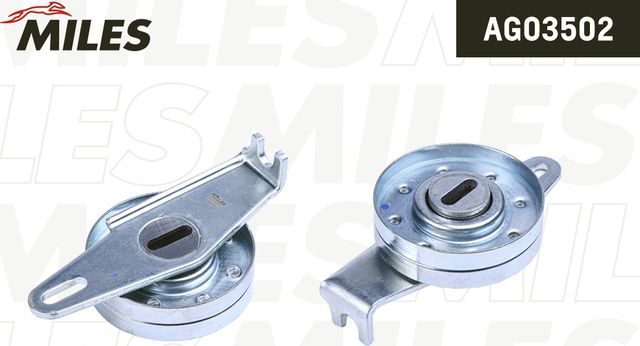 Натяжной ролик (натяжитель) приводного поликлинового ремня Miles для Peugeot Boxer II (230) 1994-2002. Артикул AG03502