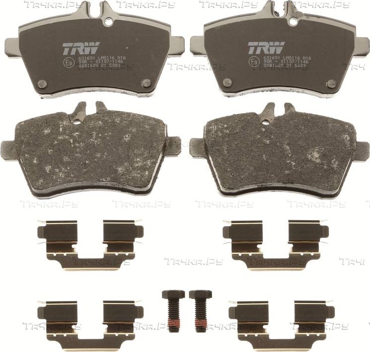 Тормозные колодки TRW COTEC. Артикул GDB1629