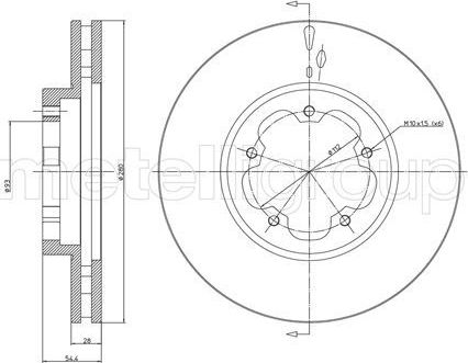 Тормозной диск Trusting. Артикул DF1007