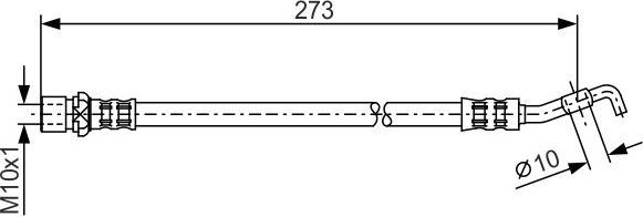 Тормозной шланг Bosch. Артикул 1 987 476 212