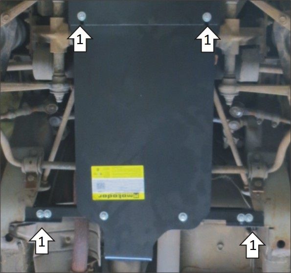 Защита Мотодор для ПД и КПП Chevrolet Niva 2002-2020. Артикул 13006