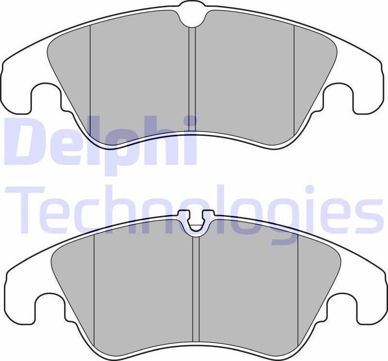 Тормозные колодки Delphi (Low-Metallic). Артикул LP2715