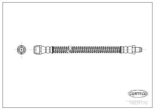 Тормозной шланг Corteco. Артикул 19031170