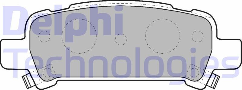 Тормозные колодки Delphi (Low-Metallic). Артикул LP1509