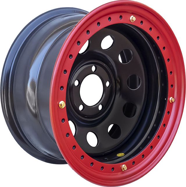 Колёсный диск OFF-ROAD Wheels усиленный стальной черный с бедлоком 5x114,3 8xR16 d84 ET-19 для Jeep Wrangler JK 2007-2013. Артикул 1680-51484BL-19 BD-R