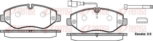 Тормозные колодки Remsa. Артикул 1245.02