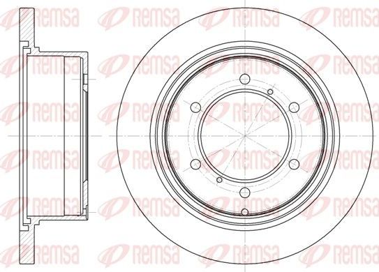 Тормозной диск Remsa. Артикул 6552.00