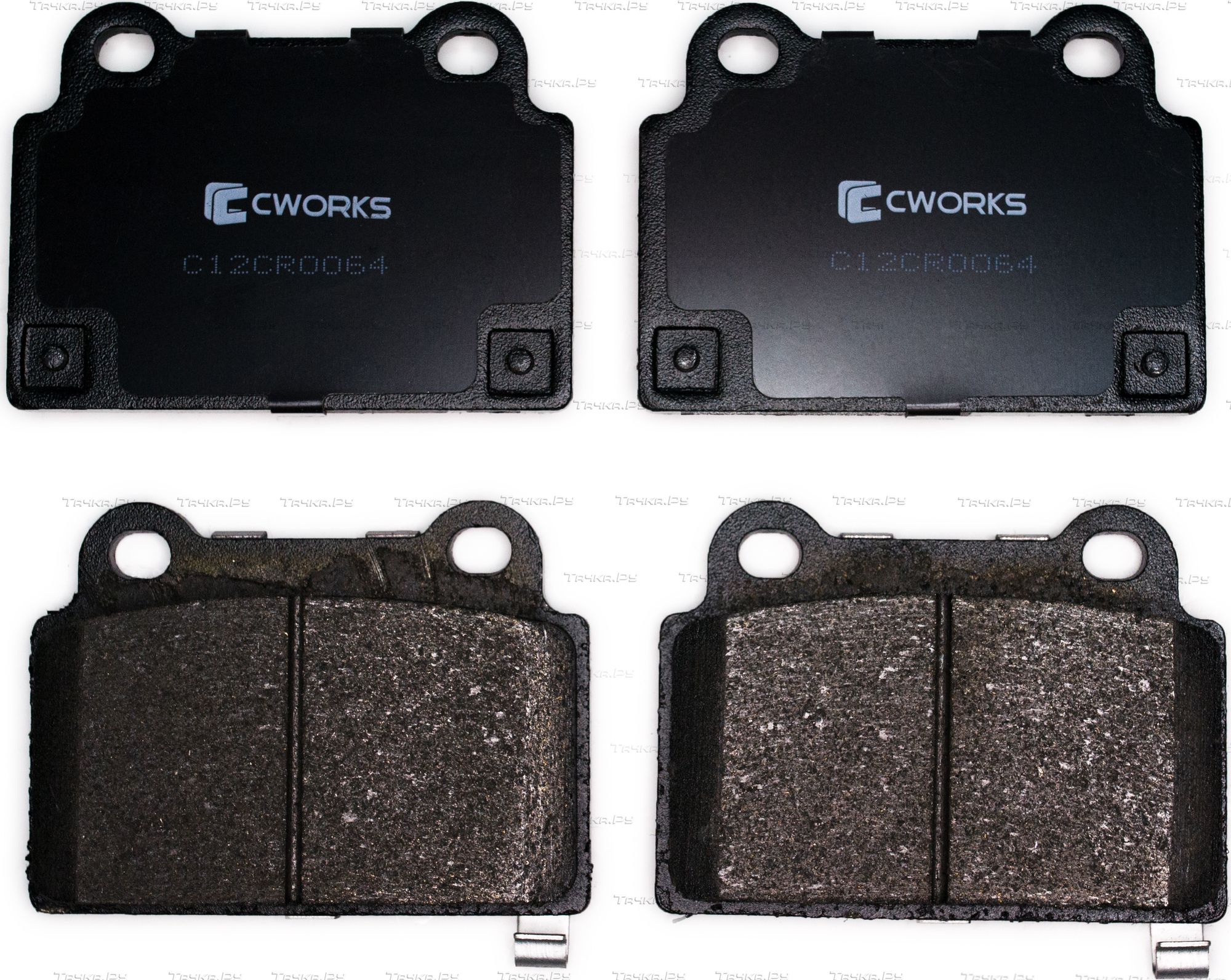 Тормозные колодки Cworks задние для Mitsubishi Lancer X 2008-2015. Артикул C12CR0064
