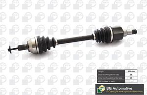 Полуось (привод в сборе, приводной вал) BGA передняя левая для Ford Focus II 2004-2012. Артикул DS2321L