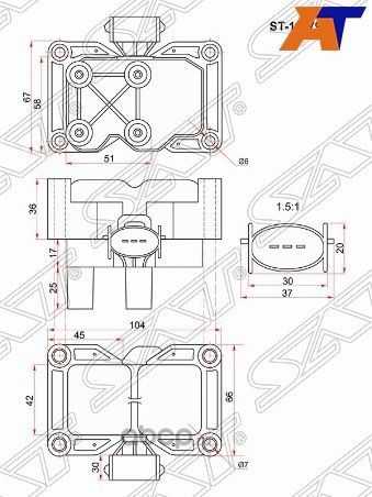 Катушка зажигания FORD FOCUS 98-11FIESTA 03-08MO (SAT). Артикул ST1317972
