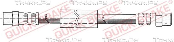 Тормозной шланг Quick Brake передний правый/левый для Volkswagen Transporter T3 1979-1992. Артикул 22.302