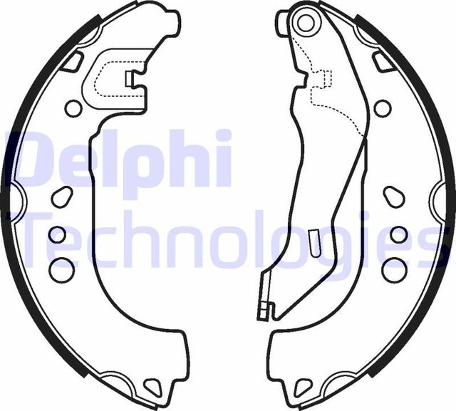 Тормозные колодки Delphi задние для Lexus ES VI 2012-2018. Артикул LS2107