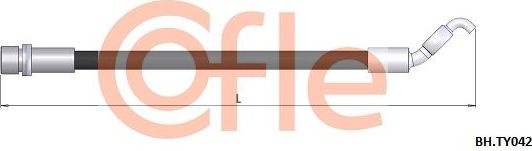 Тормозной шланг Cofle. Артикул 92.BH.TY042