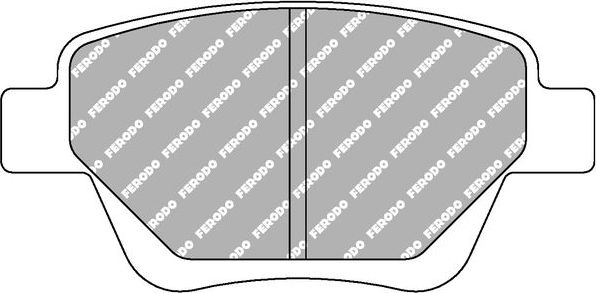 Тормозные колодки FERODO RACING DS2500 для Audi A1 I (8X) 2012-2012. Артикул FCP4316H