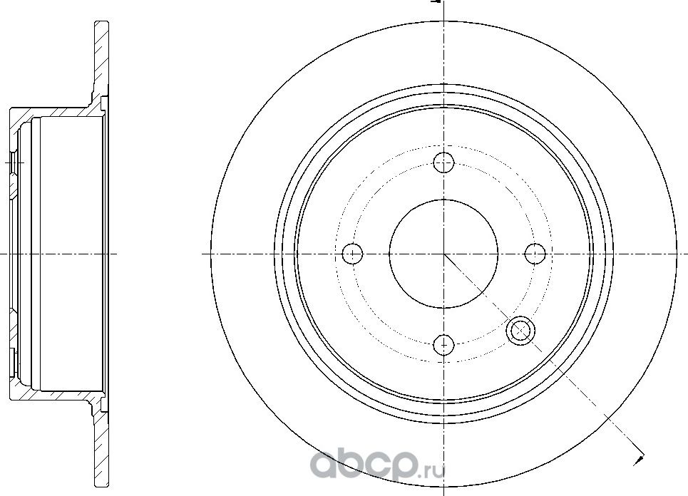 Диск тормозной (G-Brake). Артикул GR01885