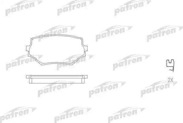 Тормозные колодки Patron. Артикул PBP1565
