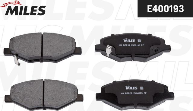 Тормозные колодки Miles (Low-Metallic) для Vortex Estina I 2009-2013. Артикул E400193