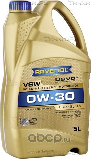 Моторное масло RAVENOL VSW SAE 0W-30 ( 5л) new Ravenol. Артикул 1111106005