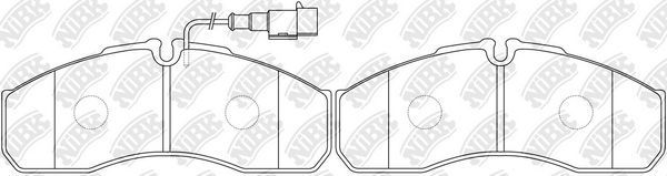 Тормозные колодки NiBK. Артикул PN0072W