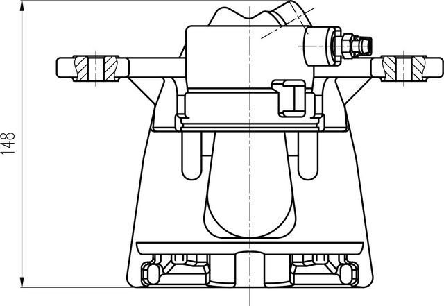 Тормозной суппорт Trialli передний левый для BMW 1 I (E81/E82/E87/E88) 2004-2011. Артикул CF 204501