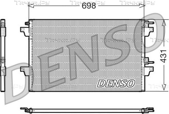 Радиатор кондиционера (конденсатор) Denso для Renault Megane II 2002-2010. Артикул DCN23021