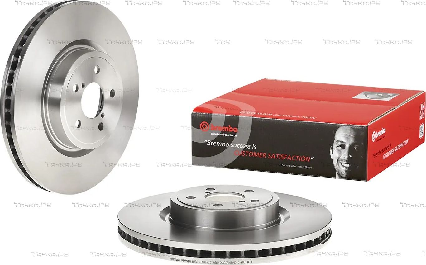 Тормозной диск Brembo передний для Subaru Forester IV 2012-2018. Артикул 09.A870.14