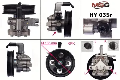 Насос ГУР восстановленный Hyundai Santa Fe 2006-, KIA Sorento 2009 (MSG). Артикул HY035R