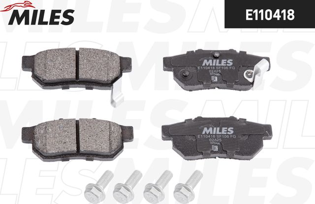 Тормозные колодки Miles (Semi-Metallic). Артикул E110418
