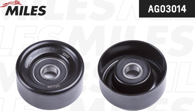 Натяжной ролик (натяжитель) приводного клинового зубчатого ремня Miles. Артикул AG03014