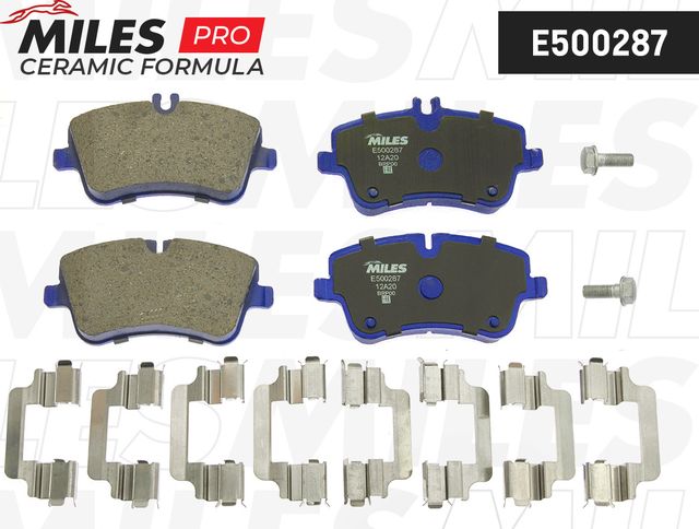 Тормозные колодки Miles (Керамика). Артикул E500287