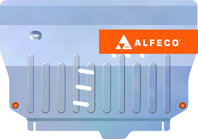 Защита алюминиевая Alfeco для картера и КПП Toyota Yaris 2019-2023. Артикул ALF.24.136 AL4