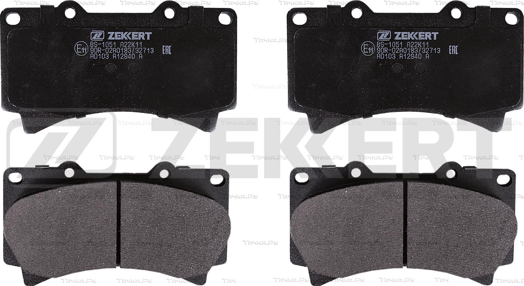 Тормозные колодки Zekkert. Артикул BS-1051