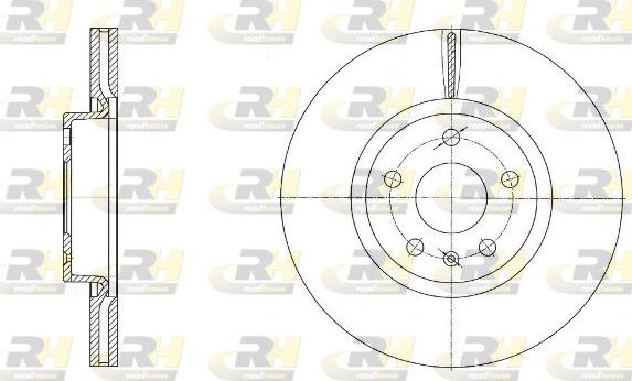 Тормозной диск RoadHouse передний для Audi A3 III (8V) 2012-2026. Артикул 6972.10