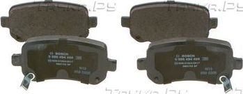 Тормозные колодки Bosch (Low-Metallic) задние для Fiat Freemont 2011-2013. Артикул 0 986 494 496