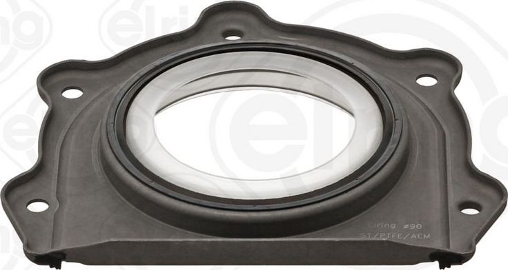 Сальник коленвала Elring (PTFE (политетрафлуороетилен)/ACM (полиакрил-каучук)). Артикул 103.050