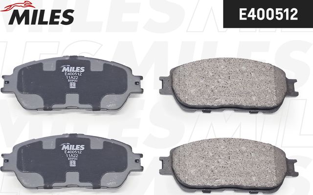 Тормозные колодки Miles (Low-Metallic). Артикул E400512