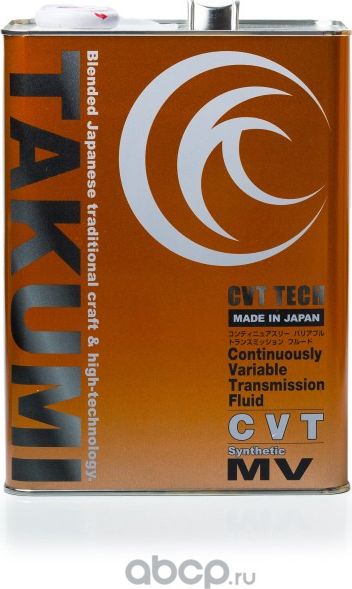Takumi CVT FLUID синт. 4л (6шт/уп) Takumi. Артикул CVTTC00401