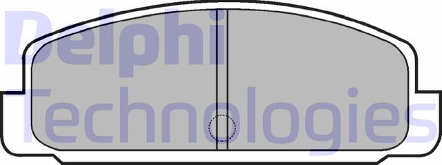 Тормозные колодки Delphi (Low-Metallic) задние для FAW Besturn B50 I 2009-2016. Артикул LP401