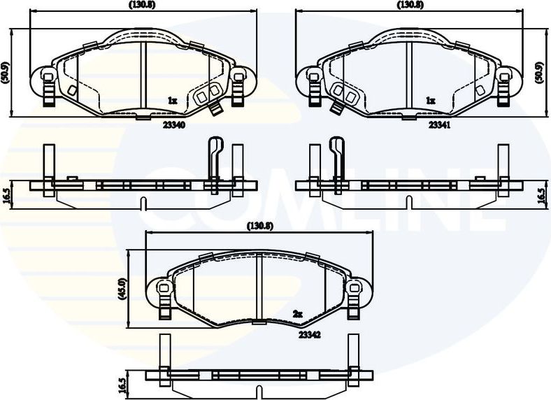Тормозные колодки Comline Comline. Артикул CBP31152