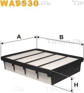 Воздушный фильтр WIX Filters для Mitsubishi Space Runner II 1999-2003. Артикул WA9530