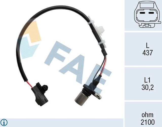 Датчик положения коленвала FAE. Артикул 79537