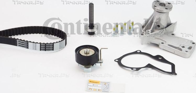 Помпа (водяной насос) с комплектом ремня ГРМ ContiTech для Ford Tourneo Connect II 2013-2026. Артикул CT881WP4