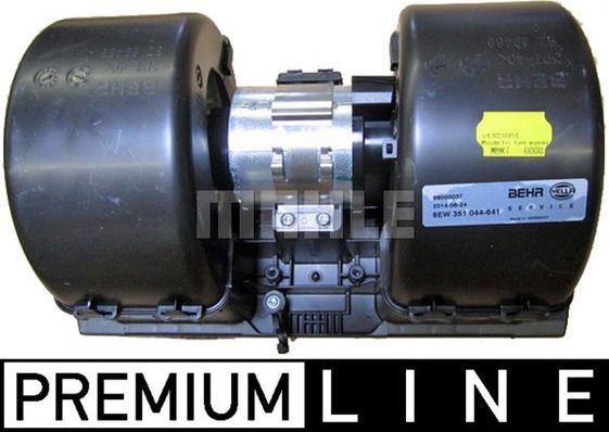 Вентилятор, мотор печки (отопителя) салона Mahle Premium. Артикул AB 176 000P
