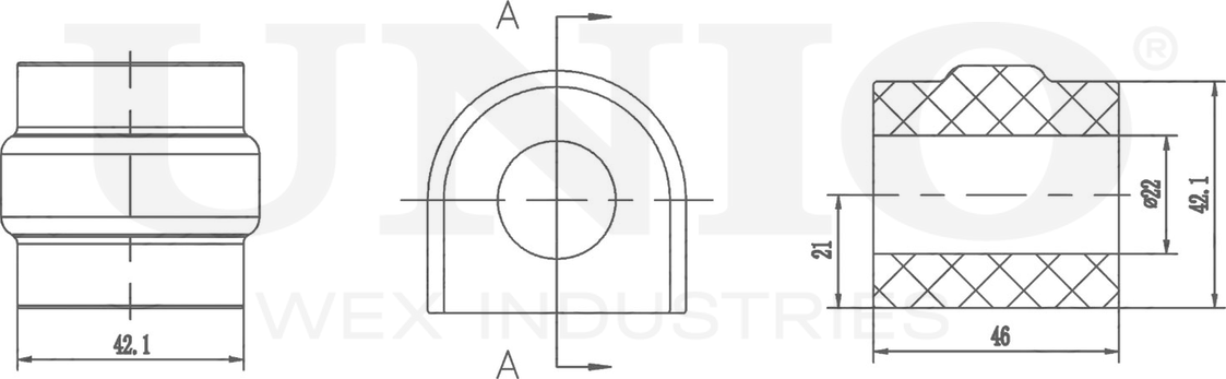 Втулка стабилизатора (Unio). Артикул RMP-10064