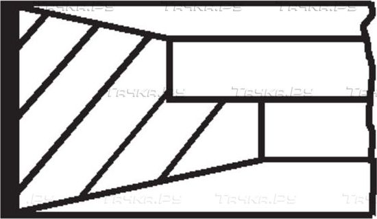 Поршневые кольца Mahle для Volvo  FE II 2012-2026. Артикул 099 RS 00127 0N0