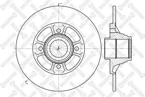 Тормозной диск Stellox. Артикул 6020-3918-SX