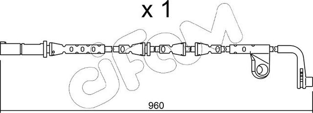 Датчик износа тормозных колодок  Metelli. Артикул SU.220