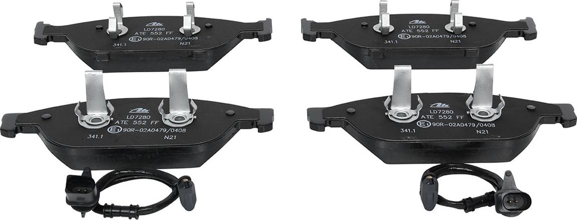 Тормозные колодки ATE Ceramic. Артикул 13.0470-7280.2